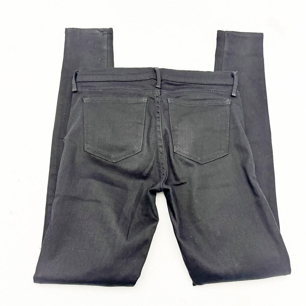 Mott & Bow Mid-Rise Skinny Black Denim Jeans Zip Fly Size 27 x 30 - Picture 6 of 9
